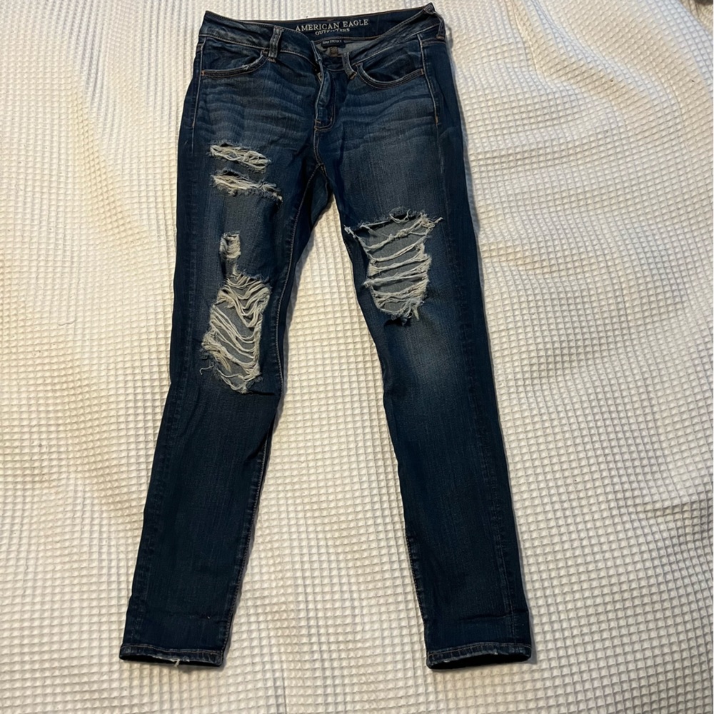 American Eagle Outfitters Super Stretch X ripped jegging